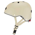 Детска каска за колело и тротинетка Globber Primo Lights XS/S (48-53CM) - бежова