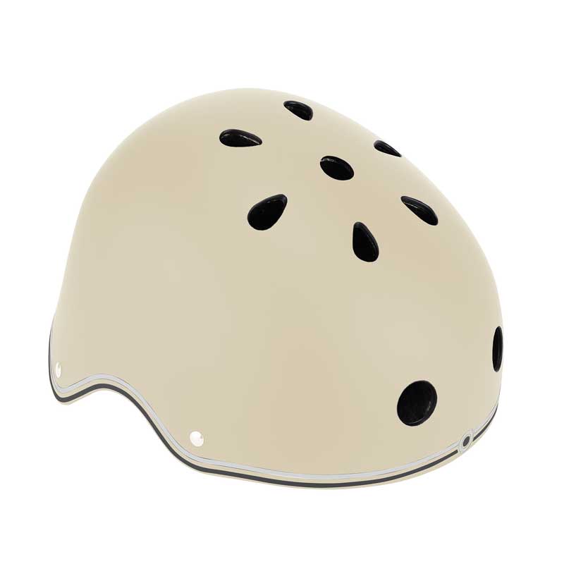 Детска каска за колело и тротинетка Globber Primo Lights XS/S (48-53CM) - бежова
