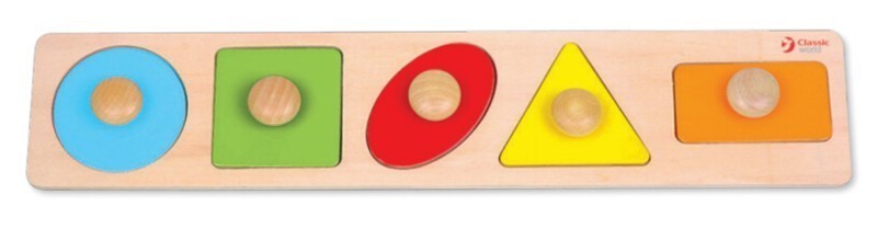 Wooden Puzzle - Geometric Shapes