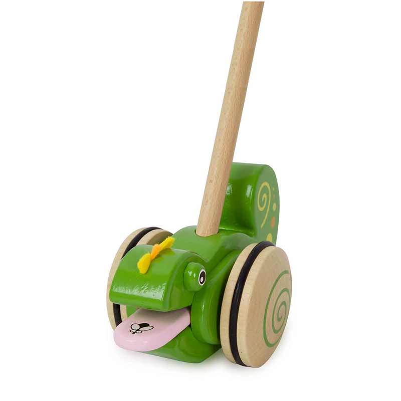 Wooden push toy - Chameleon