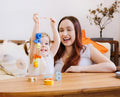 Дървени цифри за нанизване