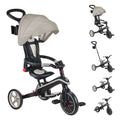 Детска триколка 4 в 1 GLOBBER EXPLORER TRIKE FOLDABLE, сгъваема, бежов цвят