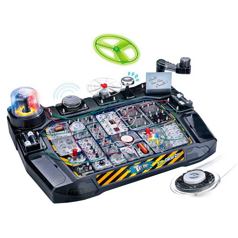 Children's kit with 328 electrical circuit experiments