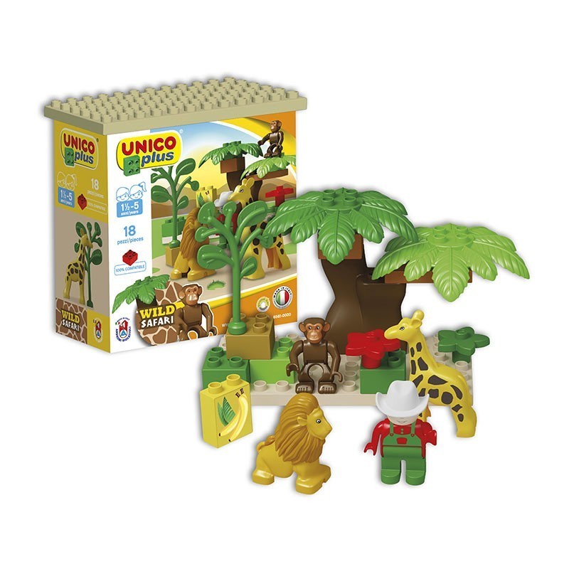 Kids' building blocks - safari, Unico