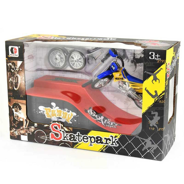Finger Toy - Motorcycle with Ramp, 28 cm
