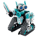 Programmable Remote-Control Stunt Robot Building Kit, Green - 398 Pieces