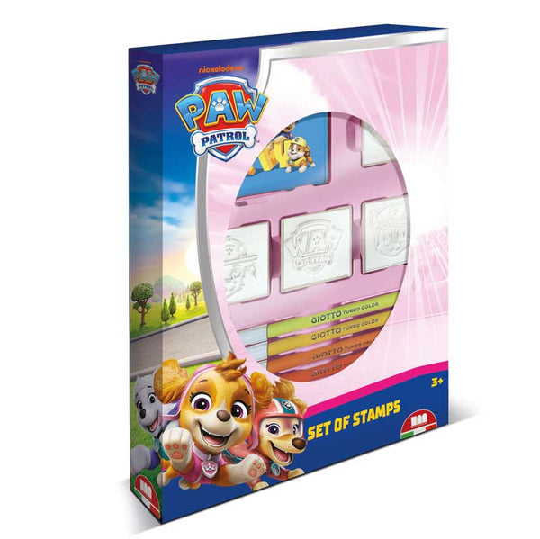 Творчески комплект Paw Patrol Girl със 7 цветни флумастера и 4 печата