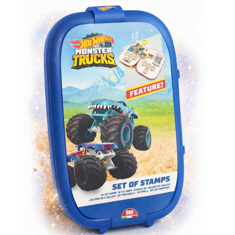Детски комплект за рисуване Hot Wheels в куфарче на колелца с аксесоари