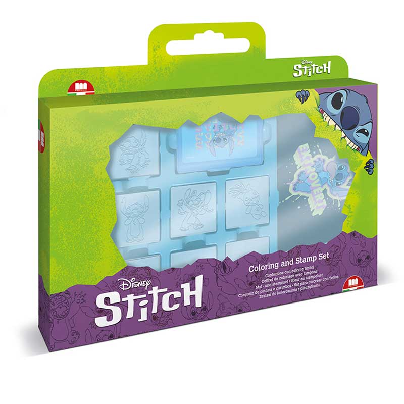 Stitch Creativity Set with 7 Stamps, 3 Markers and Drawing Pad