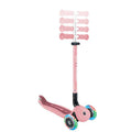 Сгъваема тротинетка с родителски контрол 5 в 1 Globber Go Up Active Lights, пастелно розова