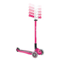 Сгъваема тротинетка с три колела Globber Master lights - розова