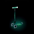 Сгъваема тротинетка със светещи дръжки ELITE GLOW LIGHTS, ментова