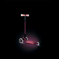 Сгъваема тротинетка със светещи дръжки ELITE GLOW LIGHTS, цвят корал