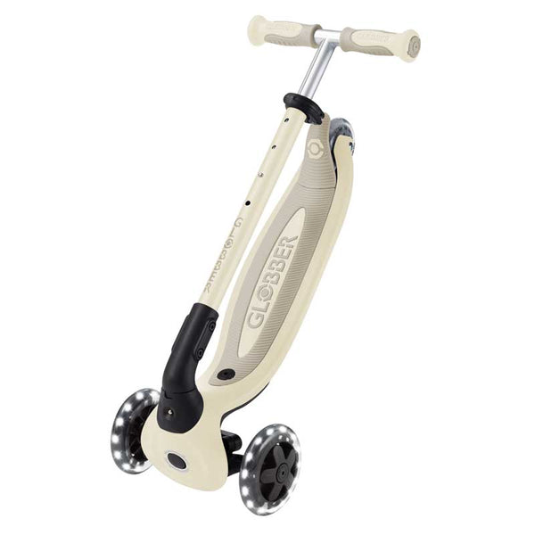 Тротинетка 5 в 1 GLOBBER BABY LEARN 360° FLASH LIGHTS - бежова
