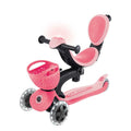 Тротинетка 5 в 1 GLOBBER GO UP BABY LEARN 360° FLASH LIGHTS, розова