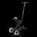 Тротинетка 5 в 1 GLOBBER GO UP DELUXE LIGHTS 360° - черна