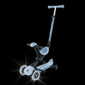 Тротинетка със седалка 5 в 1 GLOBBER GO UP DELUXE LIGHTS ECOLOGIC 360° - пастелно синя