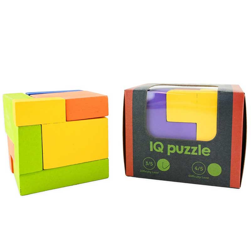 Fun Kids' 3D Wooden Cube Puzzle